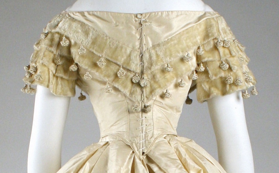 Dress Date: ca. 1860 Culture: American Medium: silk